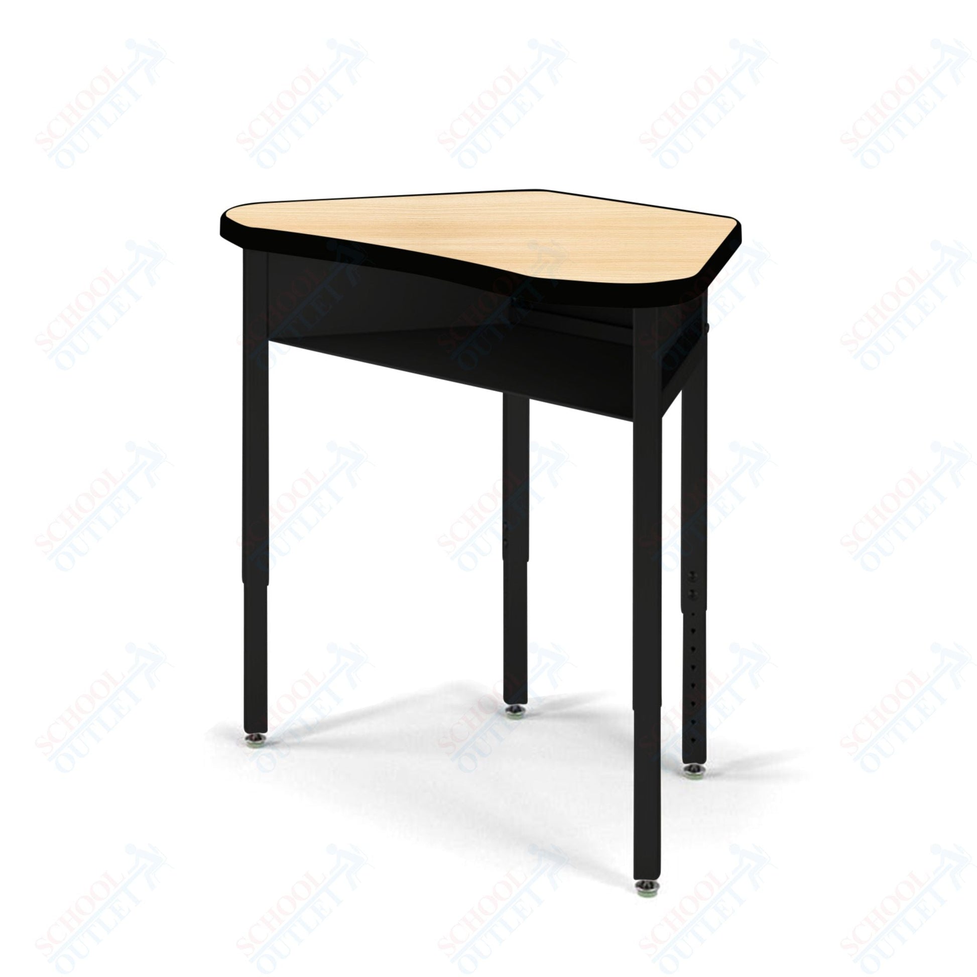 USA Capitol Unite Student Desk Adjustable Height 22" - 30", Hard Plastic Top with Book Box (331) - SchoolOutlet