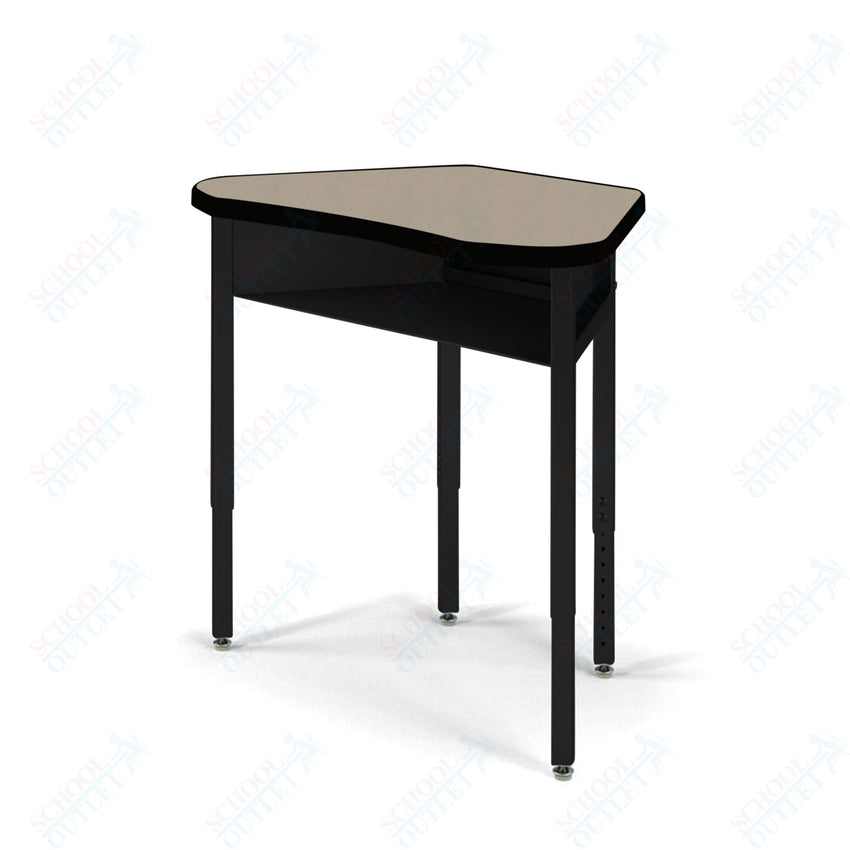 USA Capitol Unite Student Desk Adjustable Height 22" - 30", Hard Plastic Top with Book Box (331) - SchoolOutlet