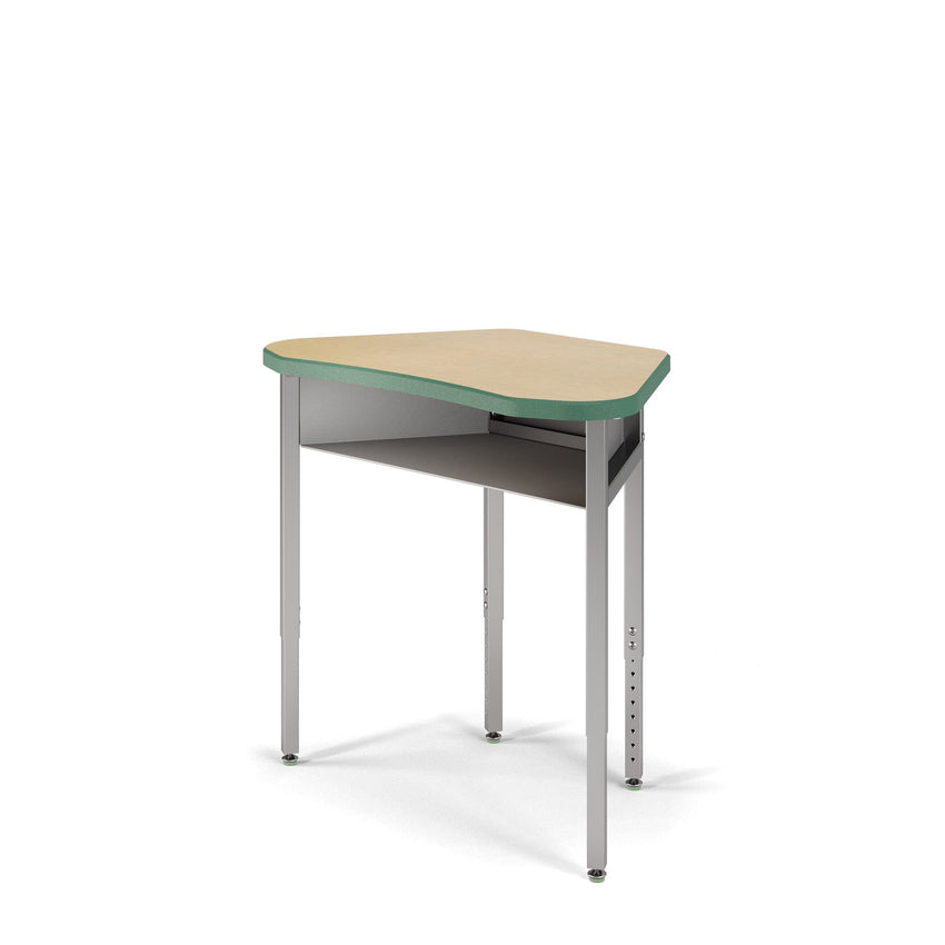 USA Capitol Unite Student Desk Adjustable Height 22" - 30", Hard Plastic Top with Book Box (331) - SchoolOutlet