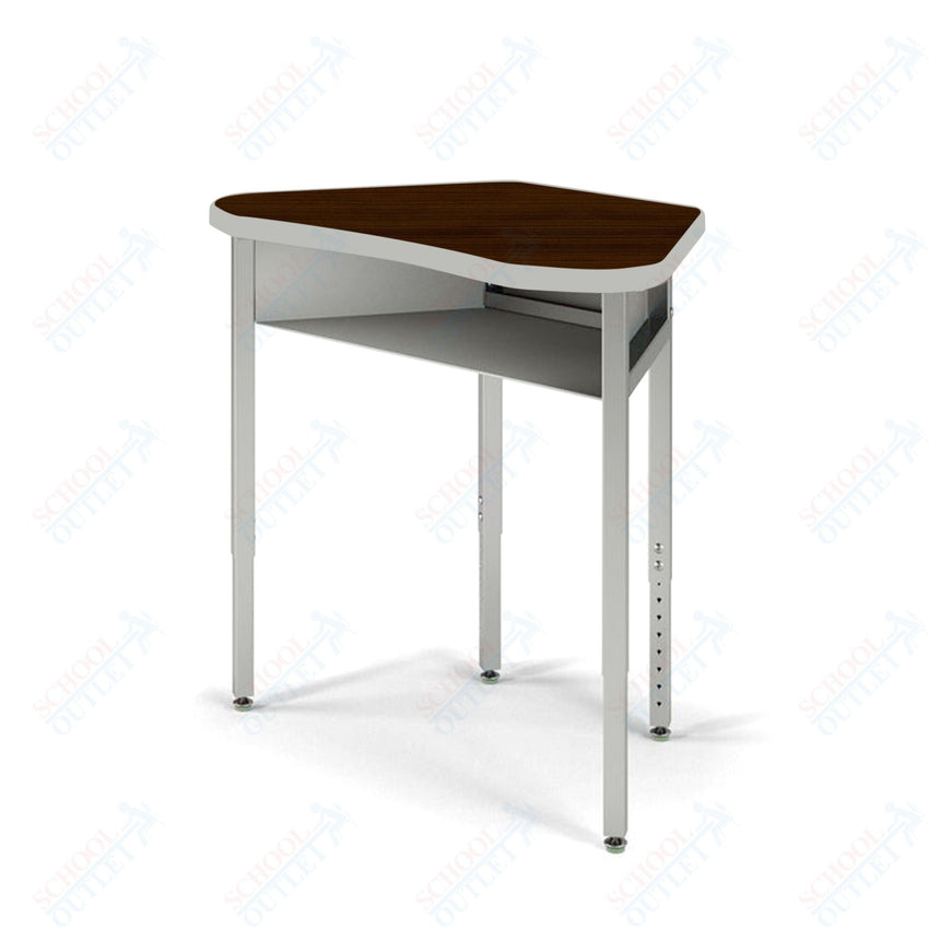 USA Capitol Unite Student Desk Adjustable Height 22" - 30", Hard Plastic Top with Book Box (331) - SchoolOutlet