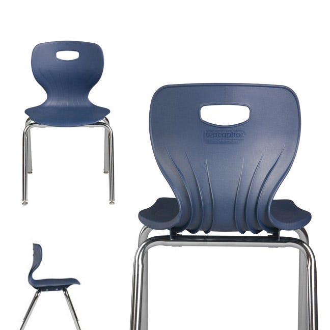 USA Capitol Euroflex 3500 Series 10" Stackable Chair (3500) - SchoolOutlet