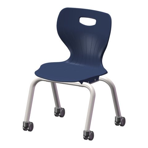 USA Capitol Euroflex 3500 Series 14" Mobile Stackable Chair (3504C) - SchoolOutlet