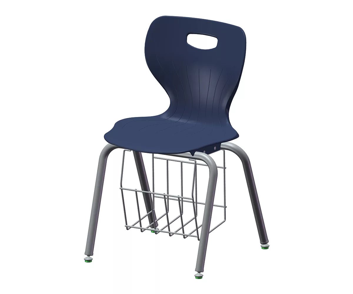 USA Capitol Euroflex 3500 Series 14" Chair with Book Basket (3514) - SchoolOutlet