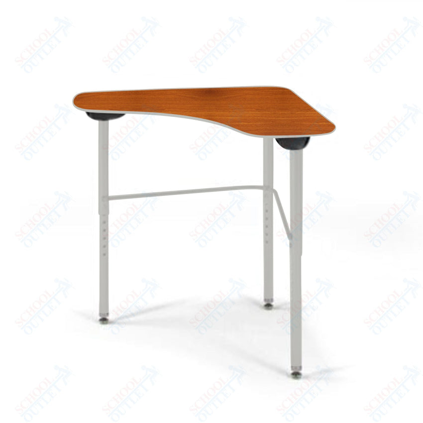 USA Capitol Stealth Flexible Collaborative Student Desk, Adjustable Height 22" - 33", Hard Plastic Top (360) - SchoolOutlet