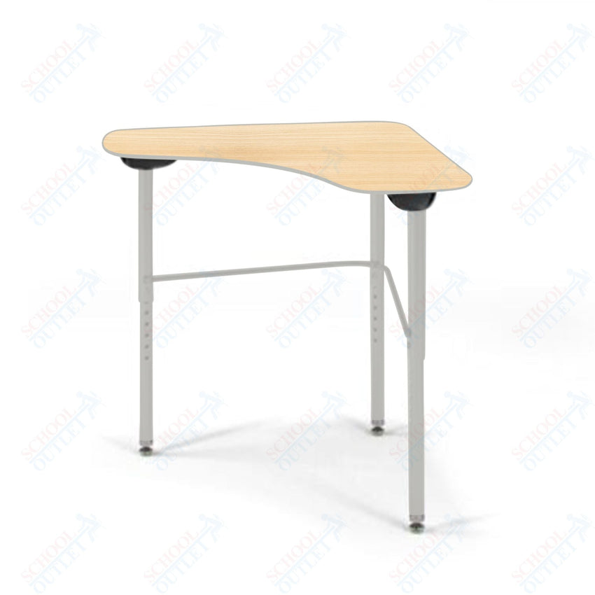 USA Capitol Stealth Flexible Collaborative Student Desk, Adjustable Height 22" - 33", Hard Plastic Top (360) - SchoolOutlet