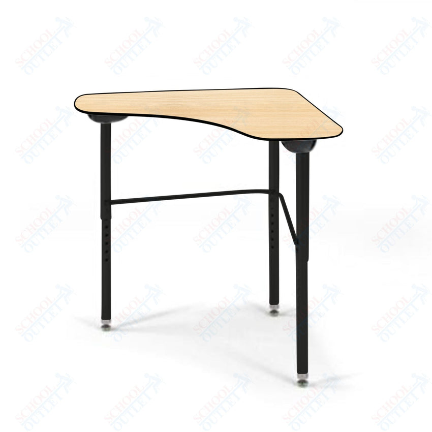 USA Capitol Stealth Flexible Collaborative Student Desk, Adjustable Height 22" - 33", Hard Plastic Top (360) - SchoolOutlet