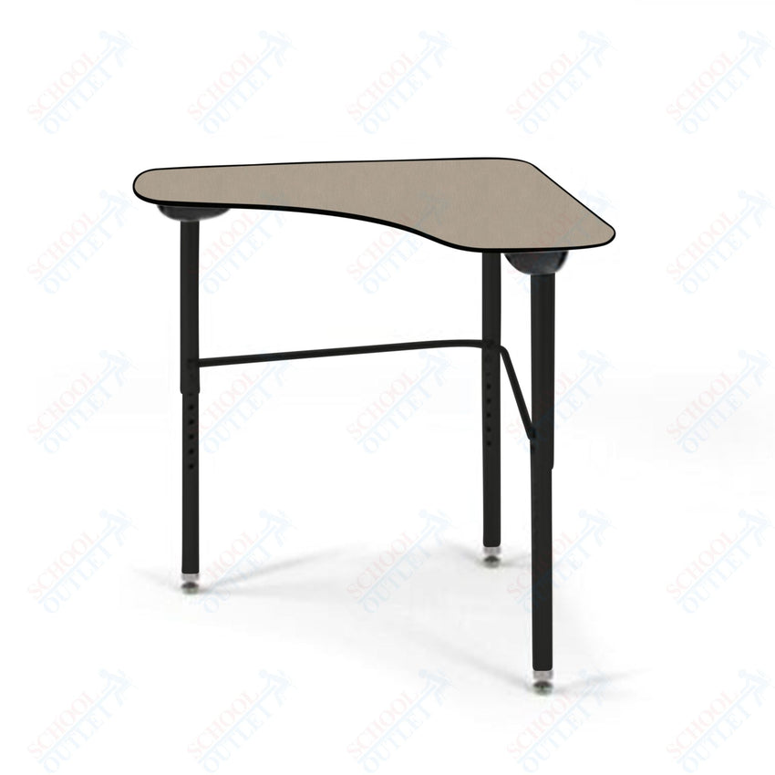 USA Capitol Stealth Flexible Collaborative Student Desk, Adjustable Height 22" - 33", Hard Plastic Top (360) - SchoolOutlet