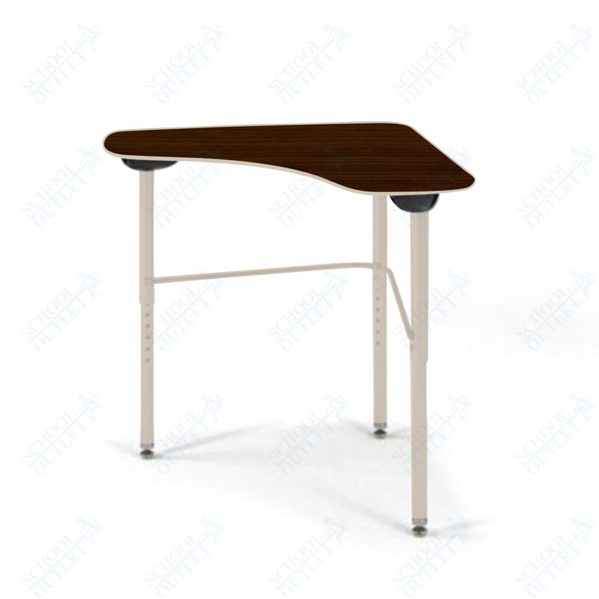 USA Capitol Stealth Flexible Collaborative Student Desk, Adjustable Height 22" - 33", Hard Plastic Top (360) - SchoolOutlet