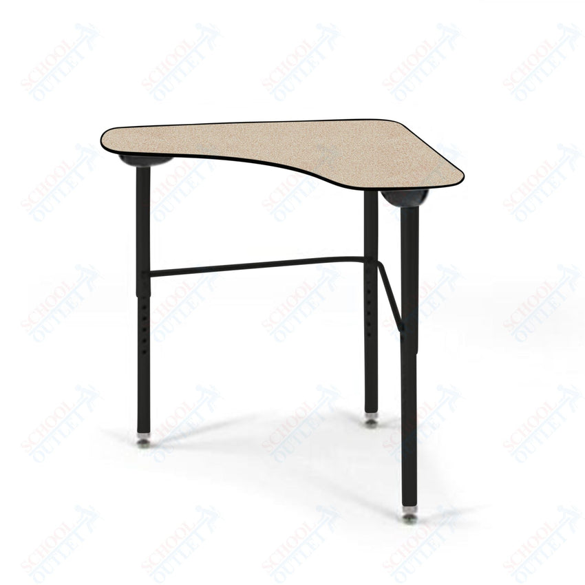 USA Capitol Stealth Flexible Collaborative Student Desk, Adjustable Height 22" - 33", Laminate Top w/ Sprayed Edge (360SE) - SchoolOutlet