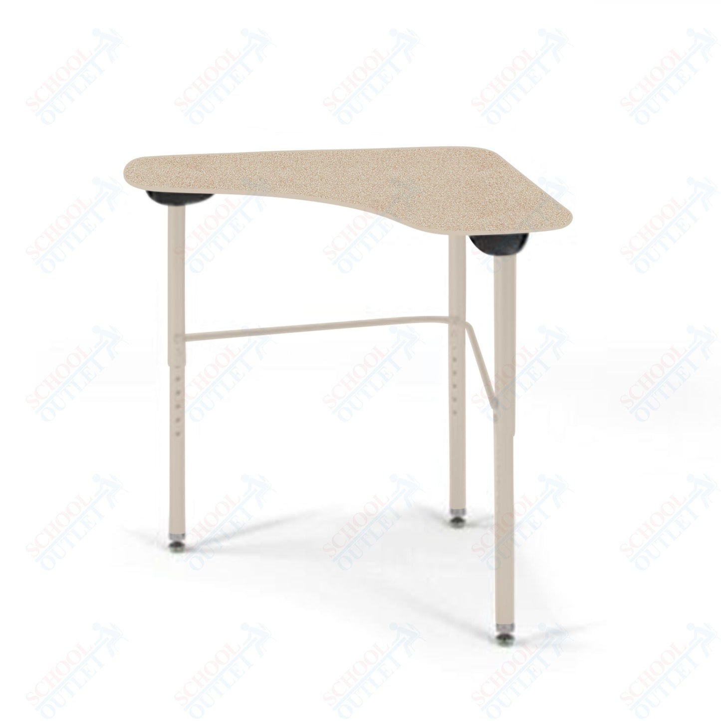 USA Capitol Stealth Flexible Collaborative Student Desk, Adjustable Height 22" - 33", Laminate Top w/ Sprayed Edge (360SE) - SchoolOutlet