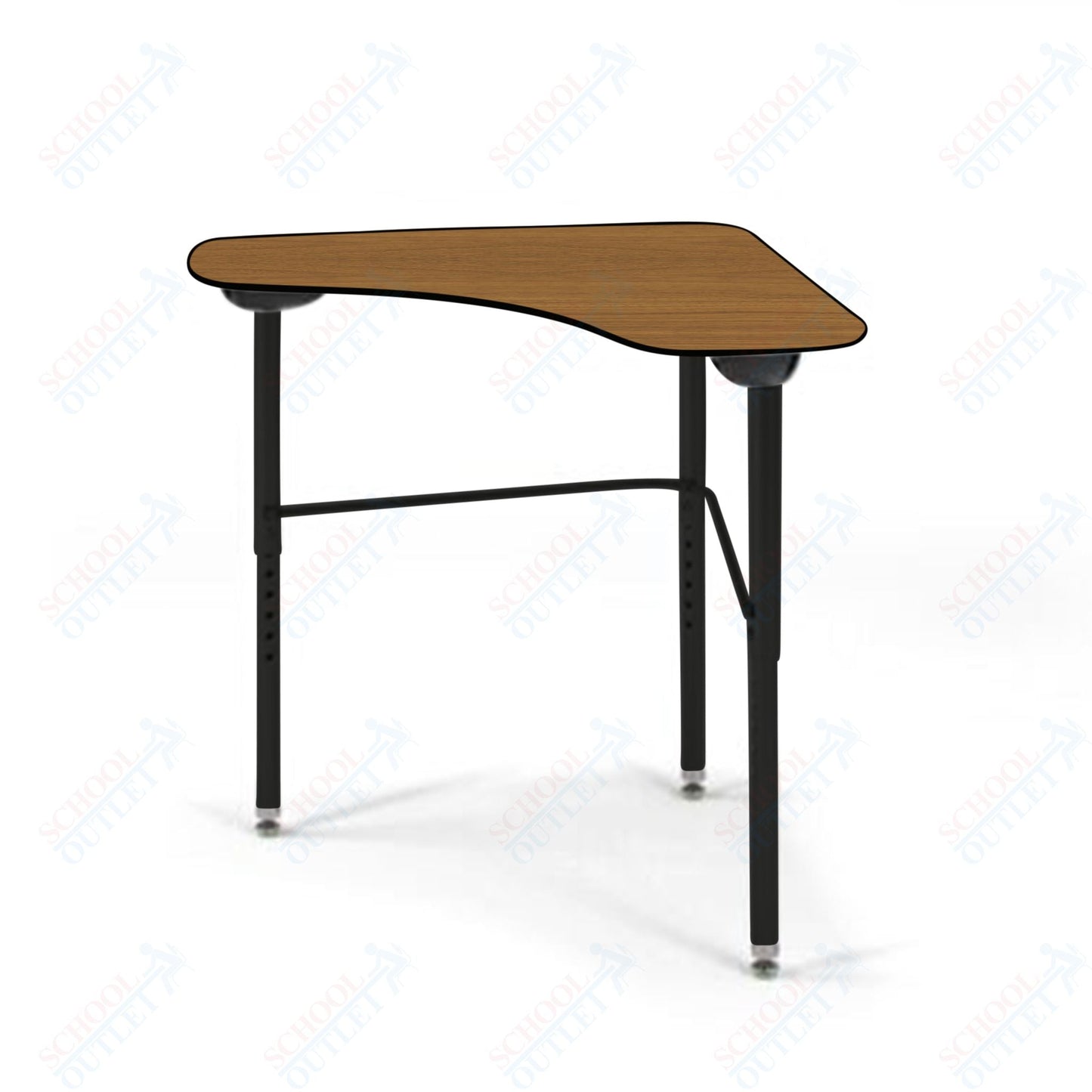 USA Capitol Stealth Flexible Collaborative Student Desk, Adjustable Height 22" - 33", Laminate Top w/ Sprayed Edge (360SE) - SchoolOutlet