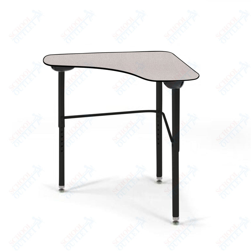 USA Capitol Stealth Flexible Collaborative Student Desk, Adjustable Height 22" - 33", Laminate Top w/ Sprayed Edge (360SE) - SchoolOutlet