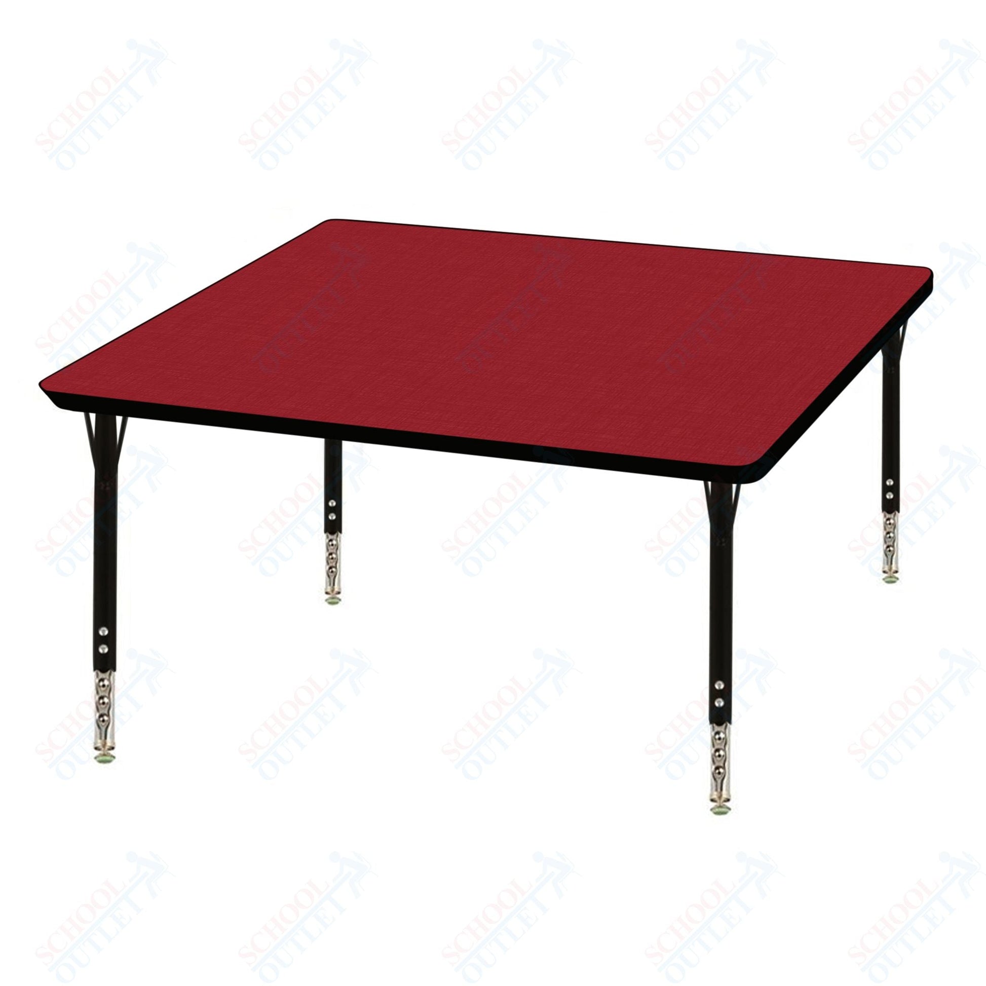 USA Capitol 36" Square Activity Table Adjustable Height 23" - 31" (36SQSE) - SchoolOutlet