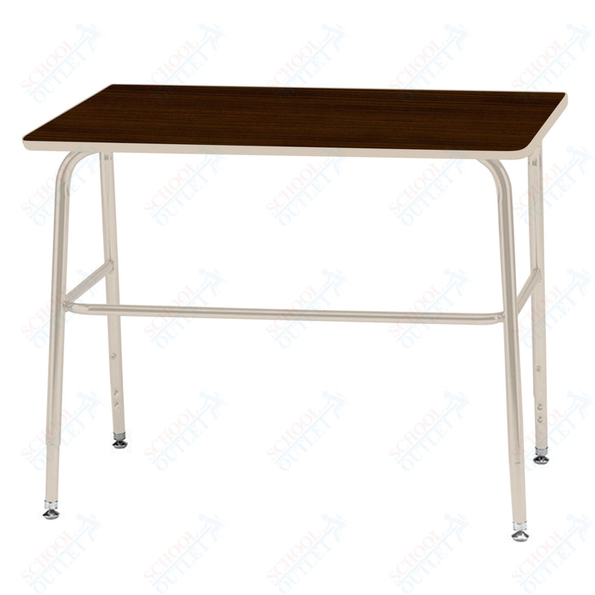 USA Capitol Aptitude ADA Wide Unit Student Desk, Adjustable Height 27.25" - 34.25", Hard Plastic Top (420ADA) - SchoolOutlet