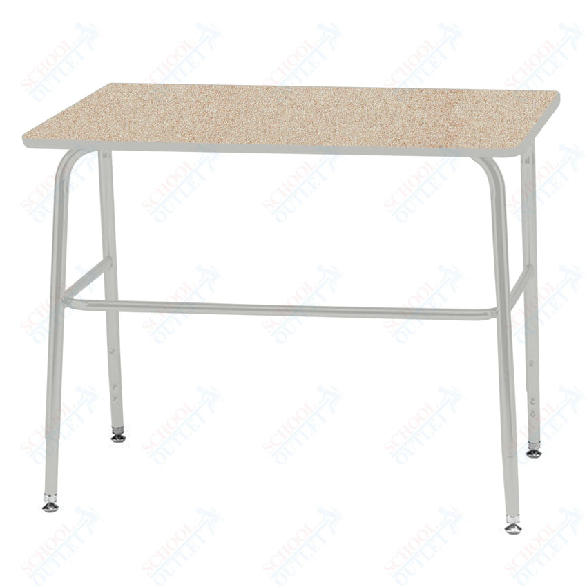 USA Capitol Aptitude ADA Wide Unit Student Desk, Adjustable Height 27.25" - 34.25", Laminate Top w/ Sprayed Edge (420ADASE) - SchoolOutlet