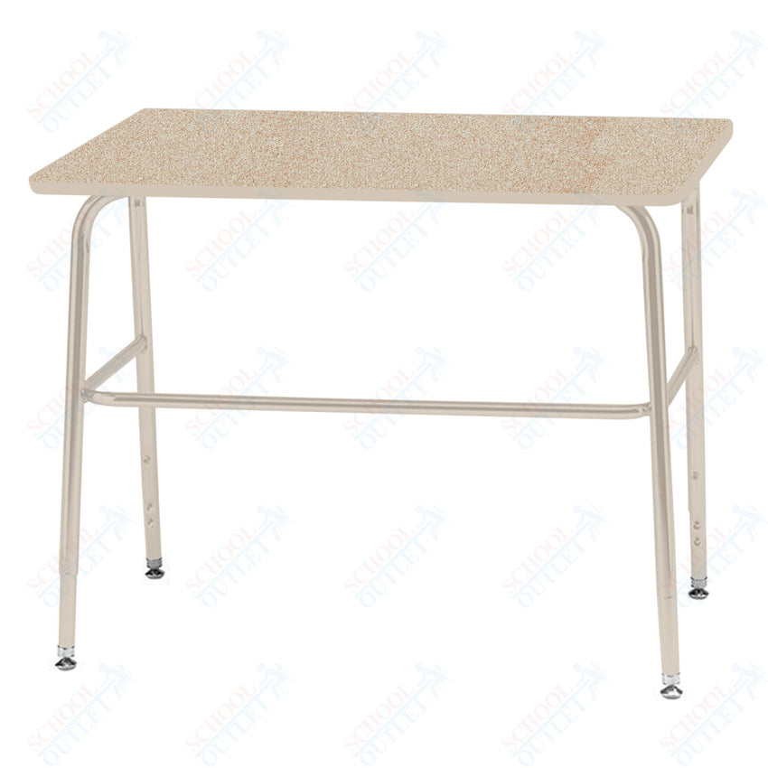 USA Capitol Aptitude ADA Wide Unit Student Desk, Adjustable Height 27.25" - 34.25", Laminate Top w/ Sprayed Edge (420ADASE) - SchoolOutlet