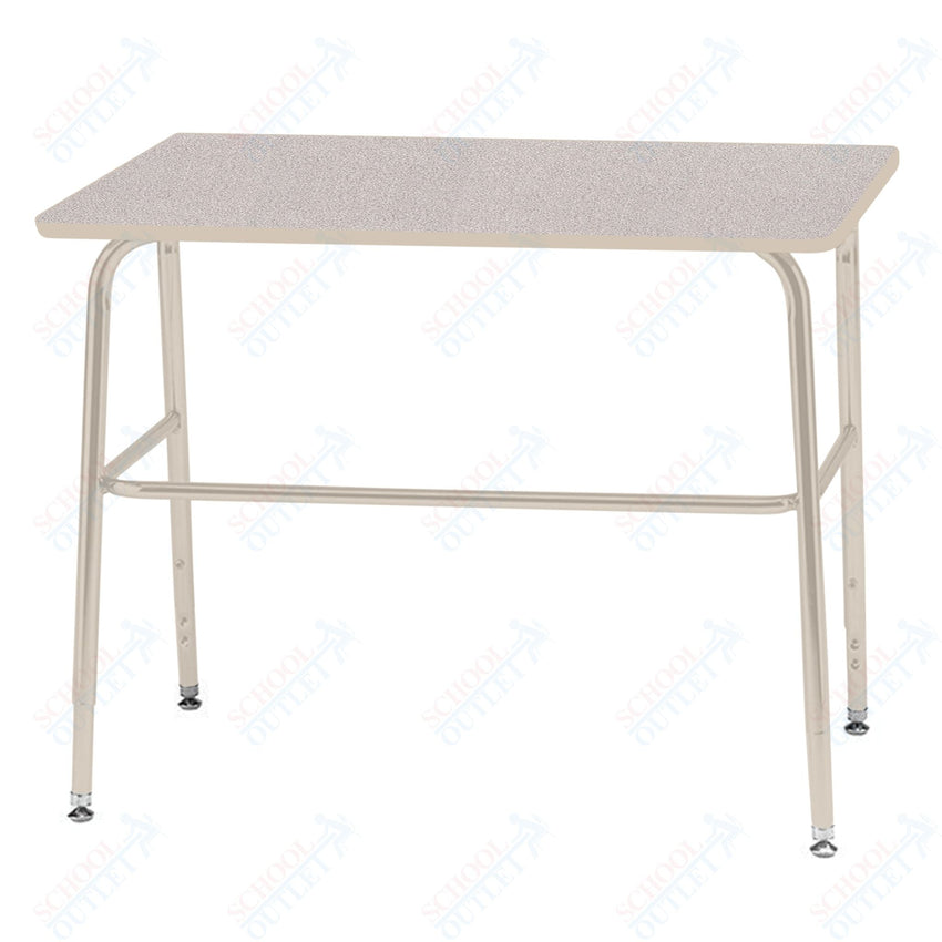 USA Capitol Aptitude ADA Wide Unit Student Desk, Adjustable Height 27.25" - 34.25", Laminate Top w/ Sprayed Edge (420ADASE) - SchoolOutlet