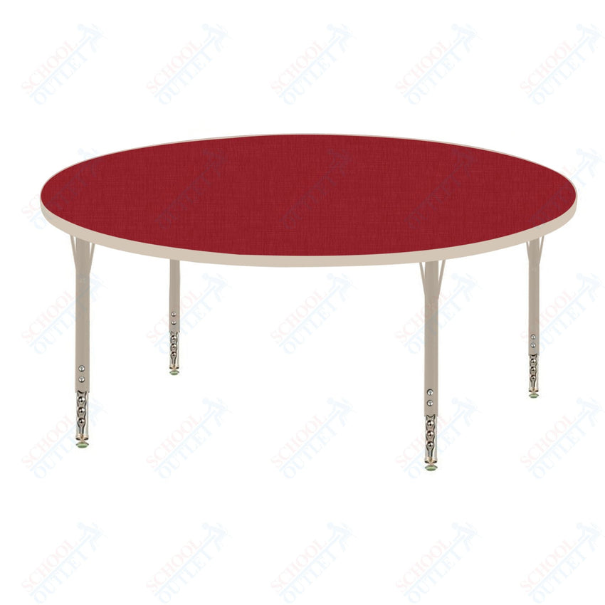 USA Capitol 42" Round Activity Table Adjustable Height 23" - 31" (42RSE) - SchoolOutlet