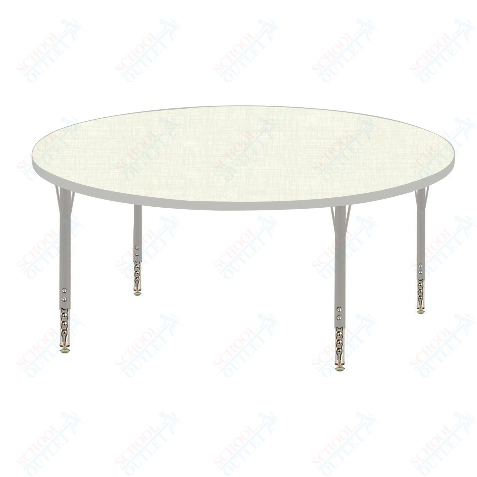 USA Capitol 42" Round Activity Table Adjustable Height 23" - 31" (42RSE) - SchoolOutlet