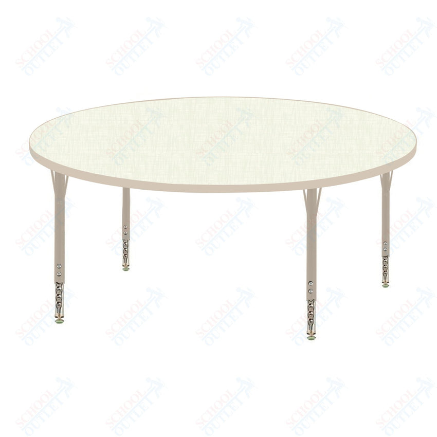 USA Capitol 42" Round Activity Table Adjustable Height 23" - 31" (42RSE) - SchoolOutlet