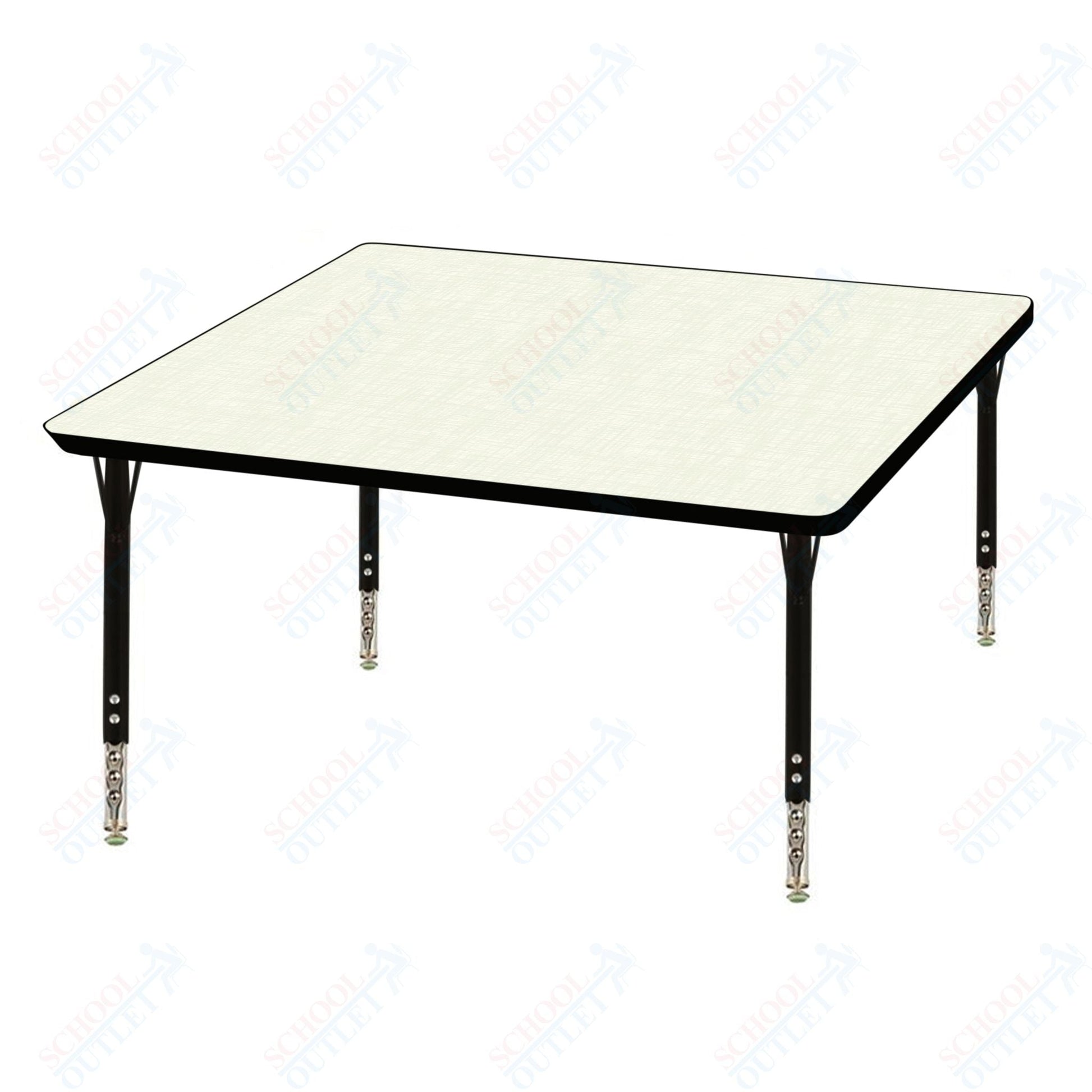 USA Capitol 42" Square Activity Table Adjustable Height 23" - 31" (42SQSE) - SchoolOutlet