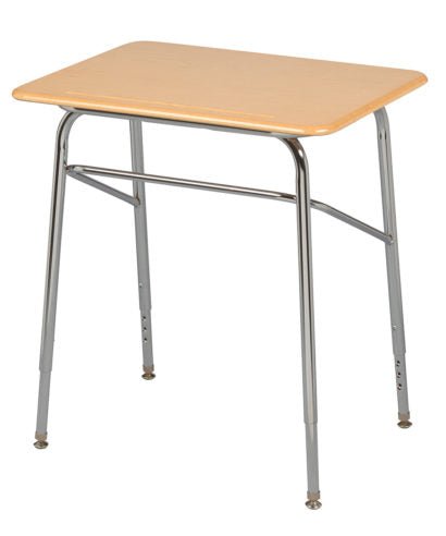 USA Capitol Aptitude Insight Desk, Adjustable Height 23.5" - 29.5", Laminate Top w/ Sprayed Edge (430PSE) - SchoolOutlet