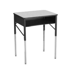 USA Capitol Aptitude Open Front Classroom Desk, Adjustable Height 22"-33", Laminate Top w/ Sprayed Edge (470SE)