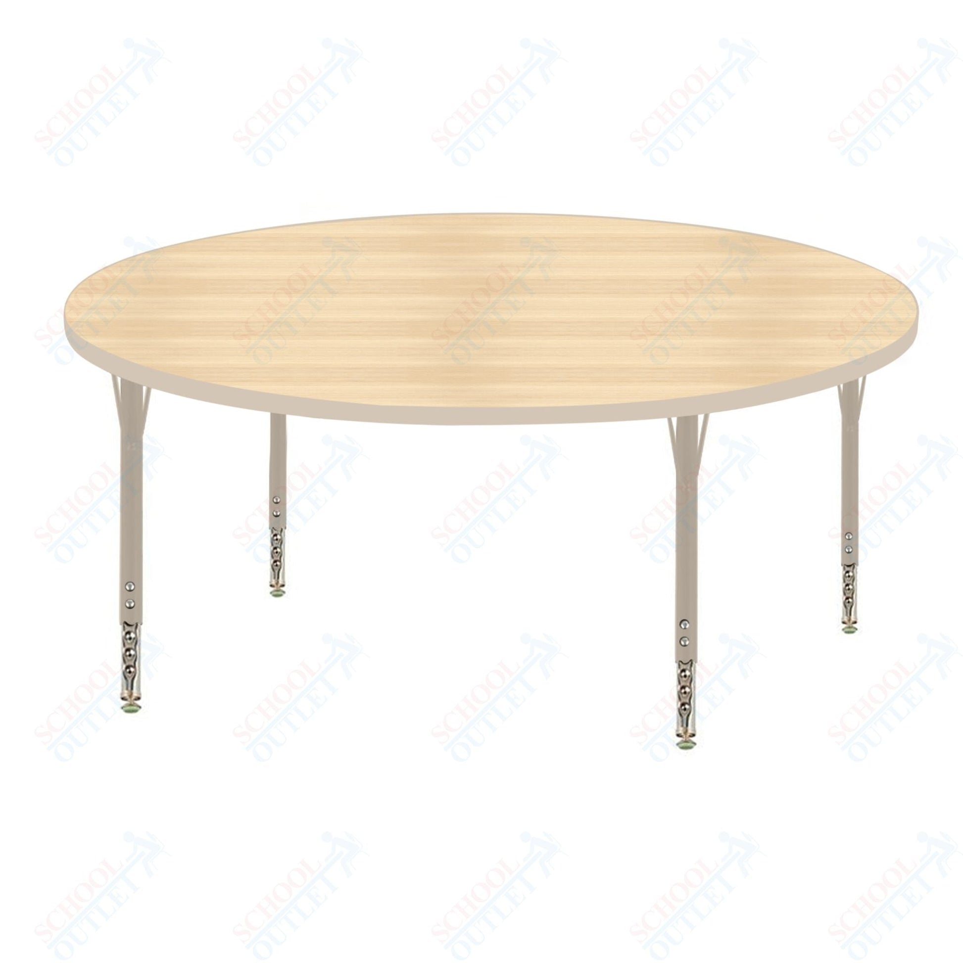 USA Capitol 48" Round Activity Table Adjustable Height 23" - 31" (48RSE) - SchoolOutlet