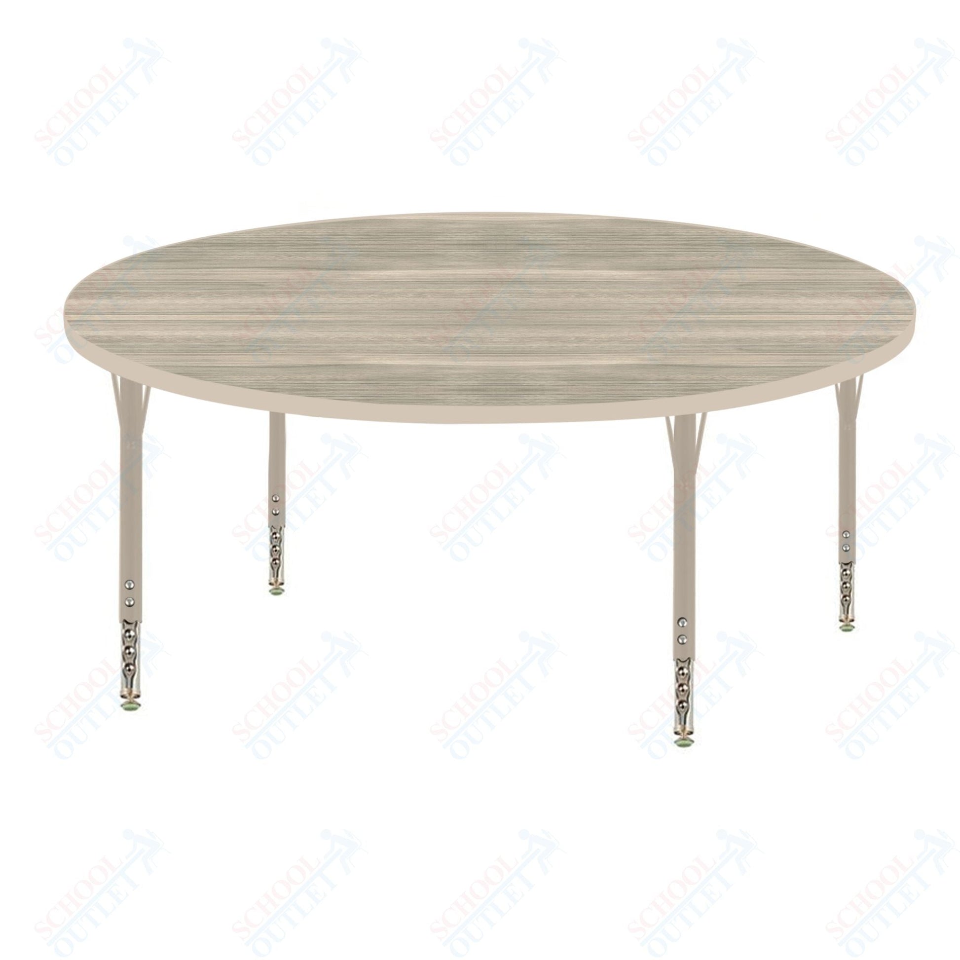 USA Capitol 48" Round Activity Table Adjustable Height 23" - 31" (48RSE) - SchoolOutlet