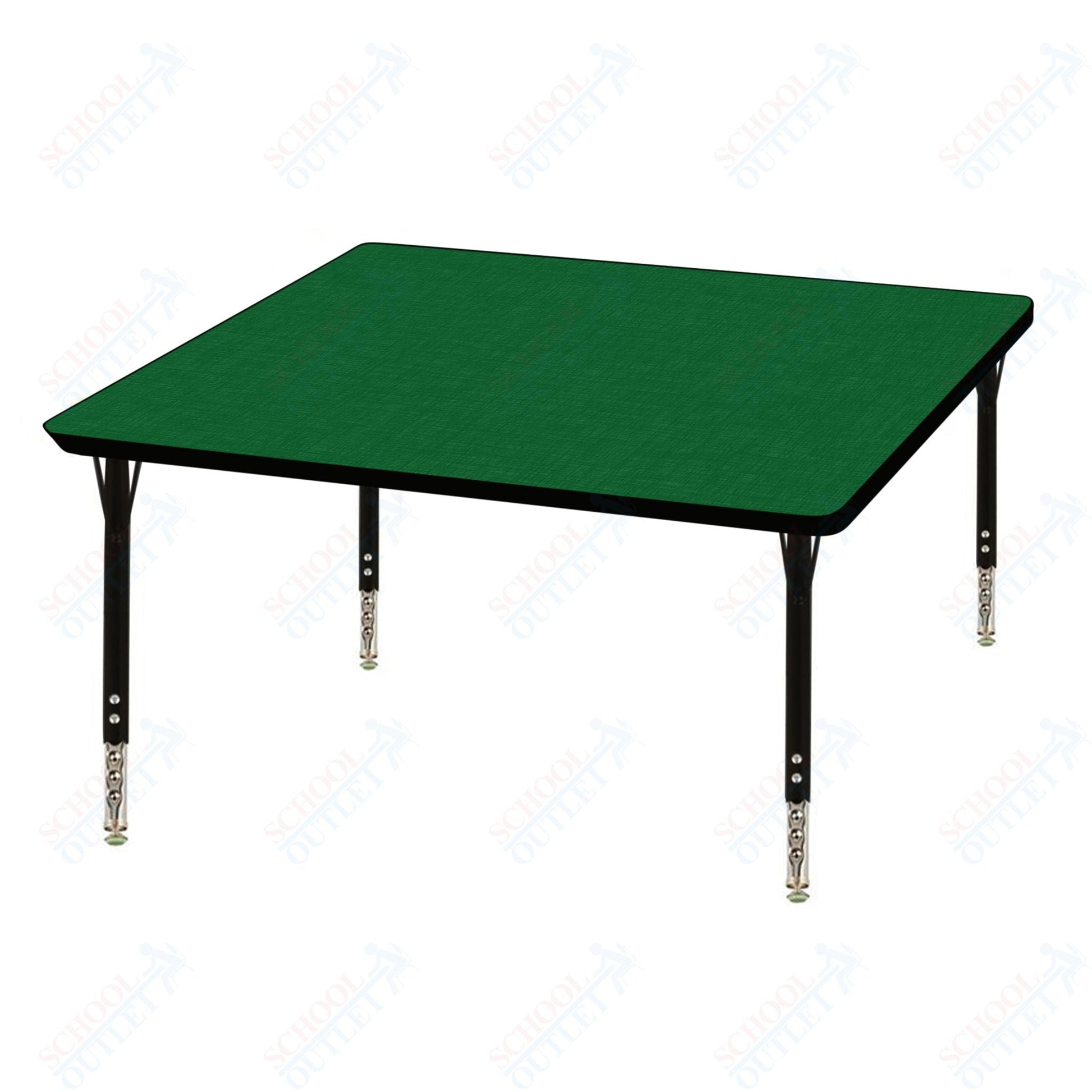 USA Capitol 48" Square Activity Table Adjustable Height 23" - 31" (48SQSE) - SchoolOutlet