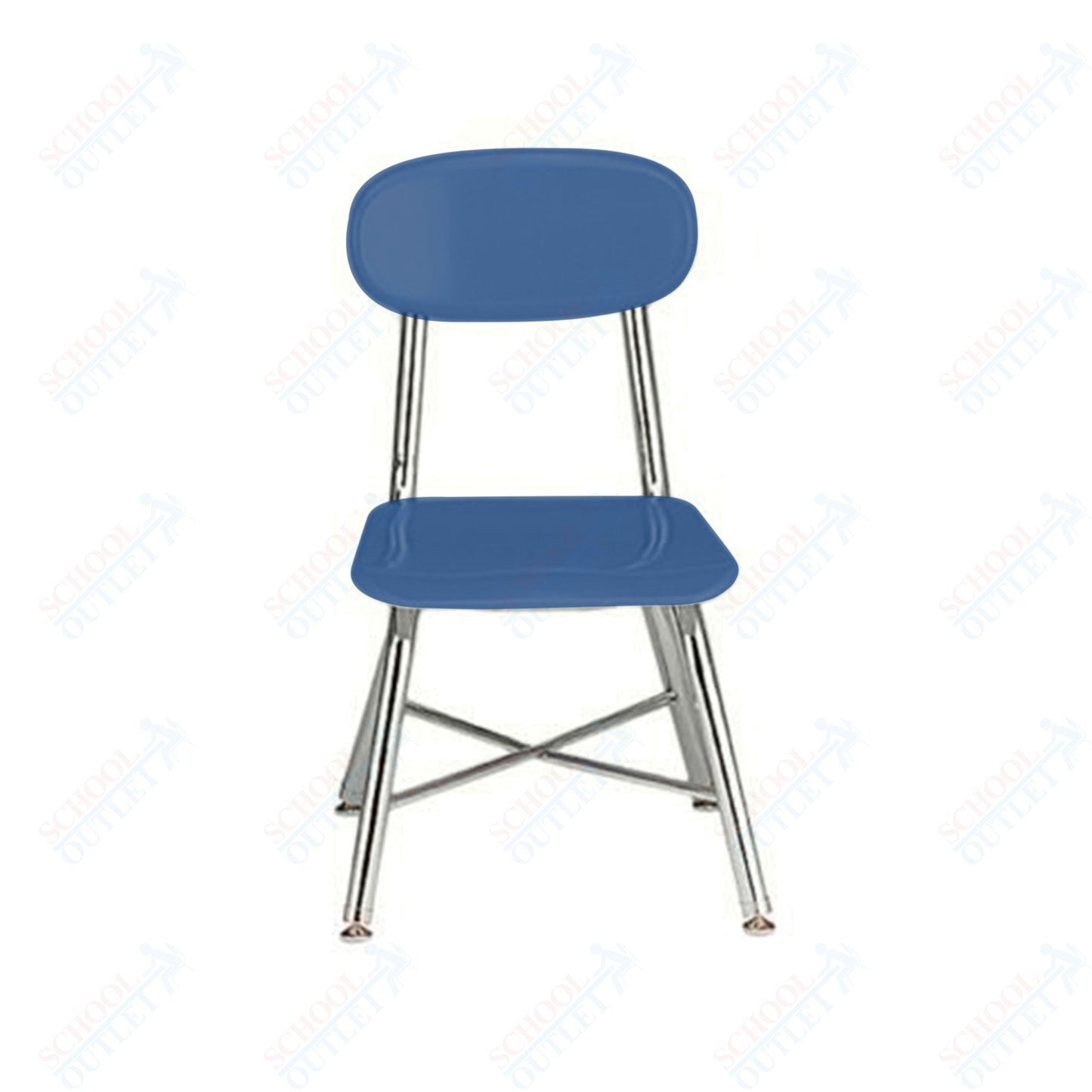 USA Capitol Legacy H - Frame 13.5" Hard Plastic Chair with Cross Brace (513) - SchoolOutlet