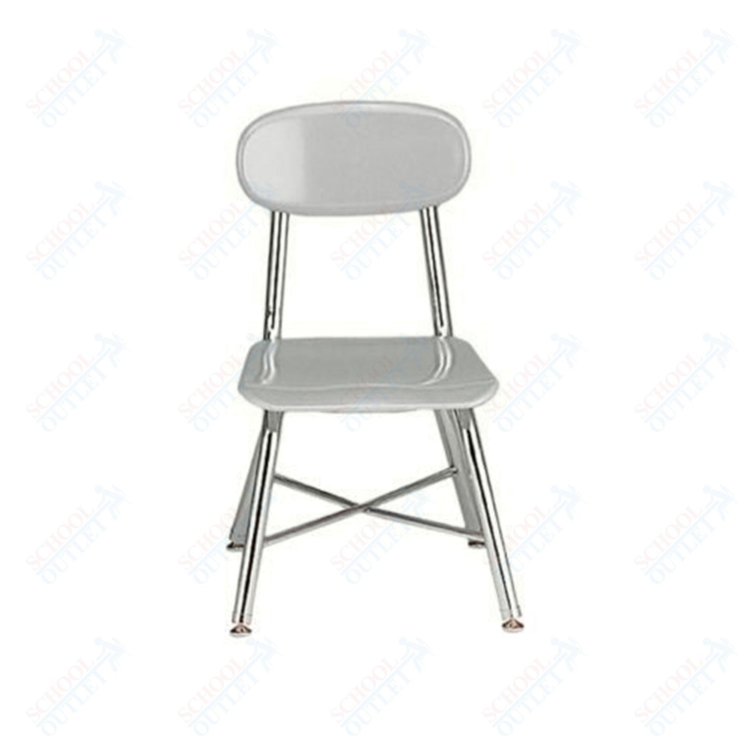 USA Capitol Legacy H - Frame 13.5" Hard Plastic Chair with Cross Brace (513) - SchoolOutlet