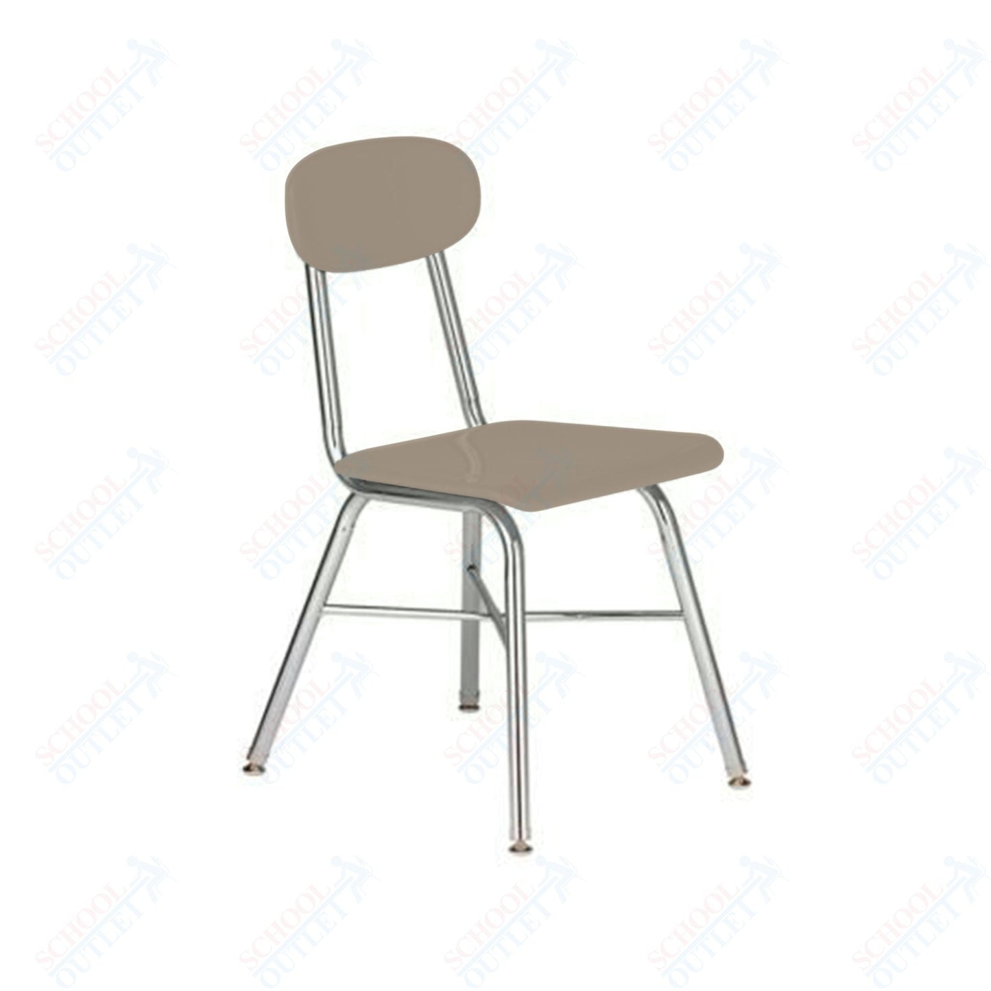 USA Capitol Legacy H - Frame 17.5" Hard Plastic Chair with Cross Brace (517) - SchoolOutlet