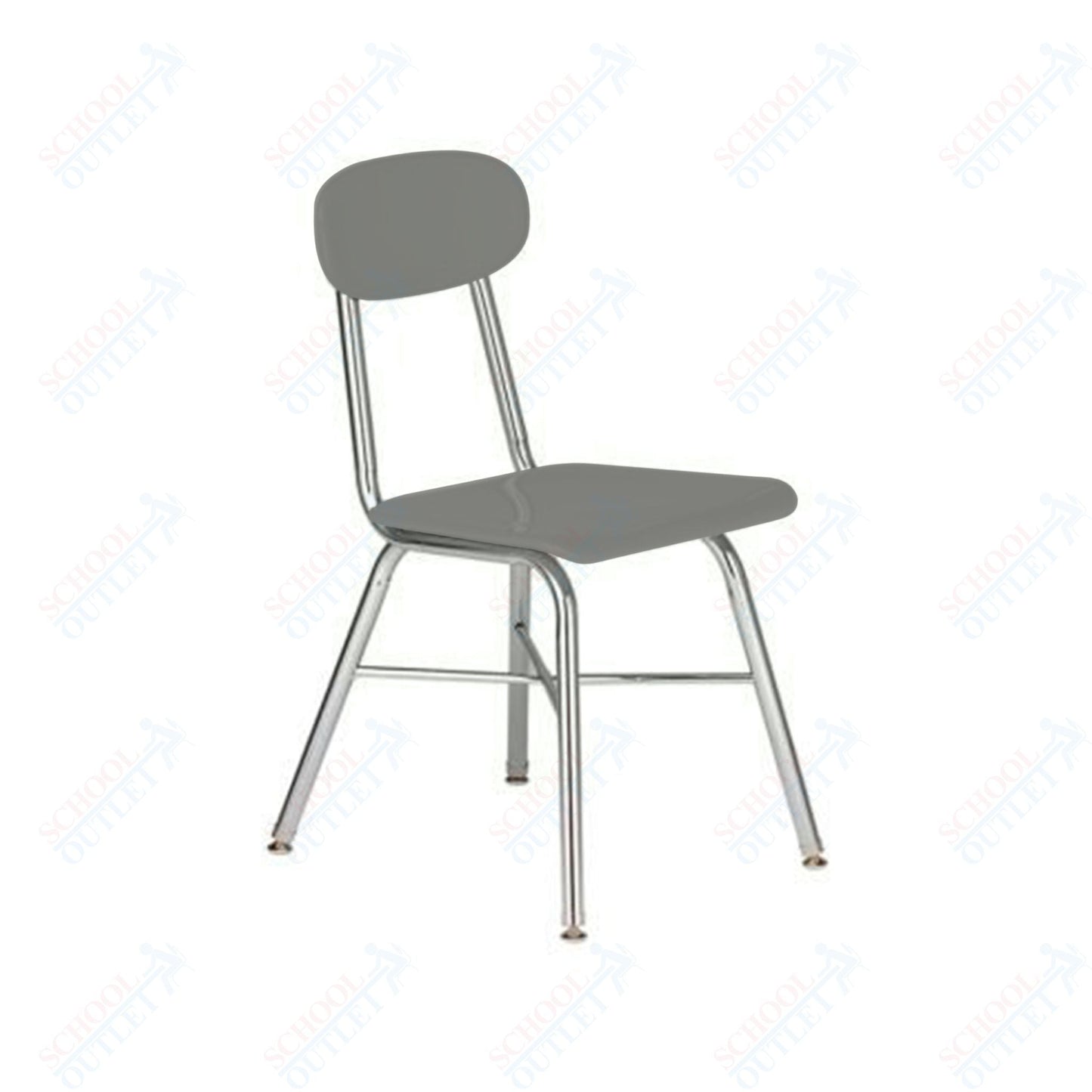 USA Capitol Legacy H - Frame 17.5" Hard Plastic Chair with Cross Brace (517) - SchoolOutlet