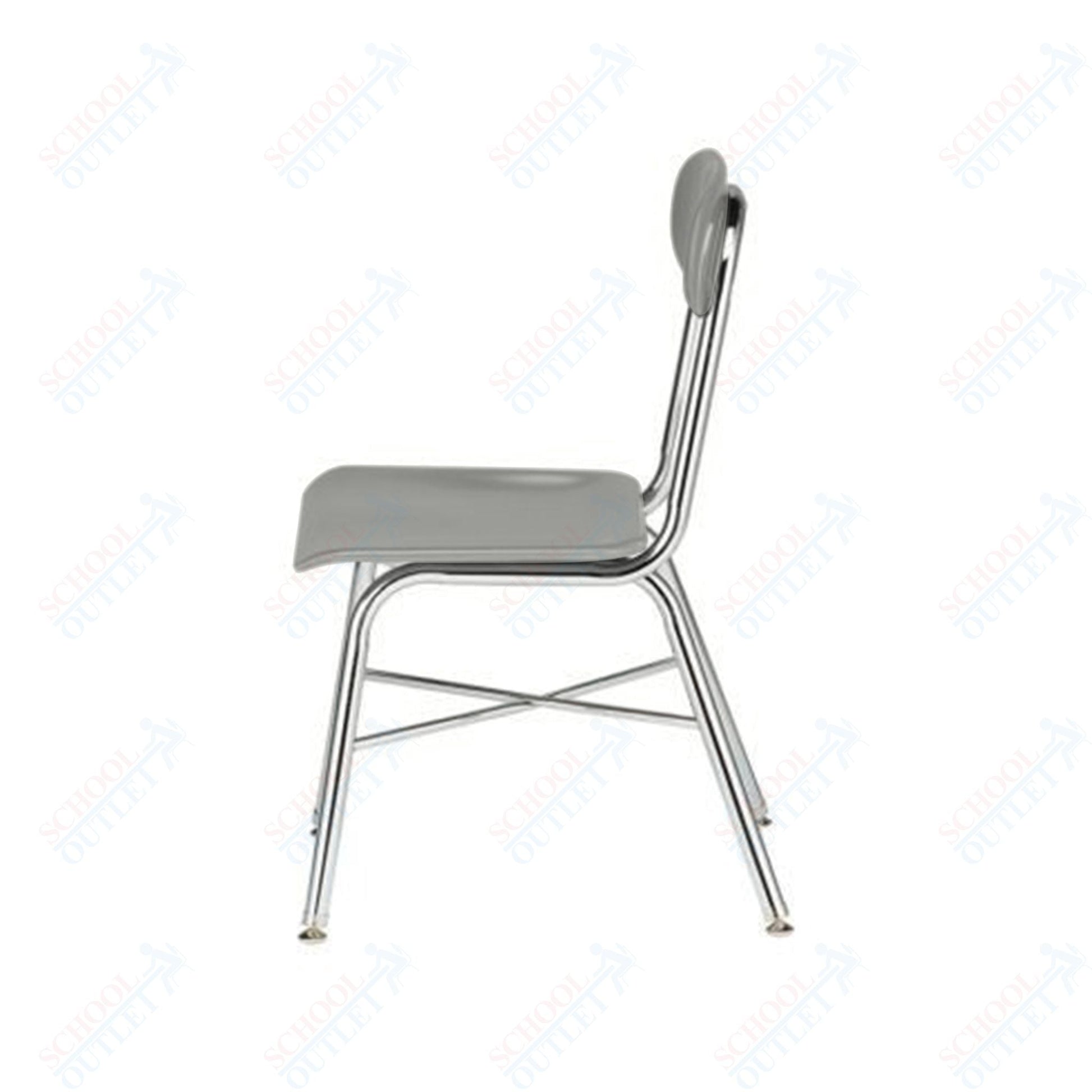 USA Capitol Legacy H - Frame 17.5" Hard Plastic Chair with Cross Brace and Music Pitch (517M) - SchoolOutlet