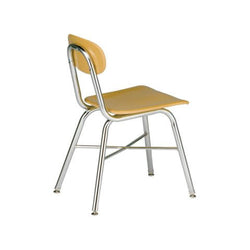 USA Capitol Legacy H-Frame 17.5" Hard Plastic Cafeteria Chair with Cross Brace (557)