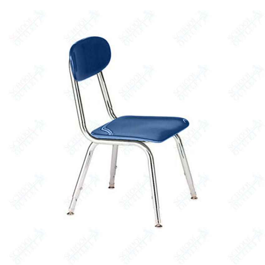 USA Capitol Legacy H - Frame Hard Plastic Chair with Adjustable Height 12" - 16" (560) - SchoolOutlet