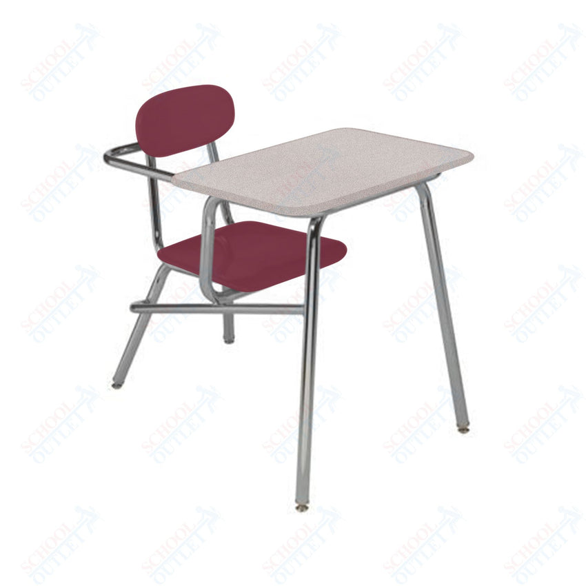 USA Capitol Legacy Combination Chair Desk, 15.5" Height, Hard Plastic Top (905) - SchoolOutlet