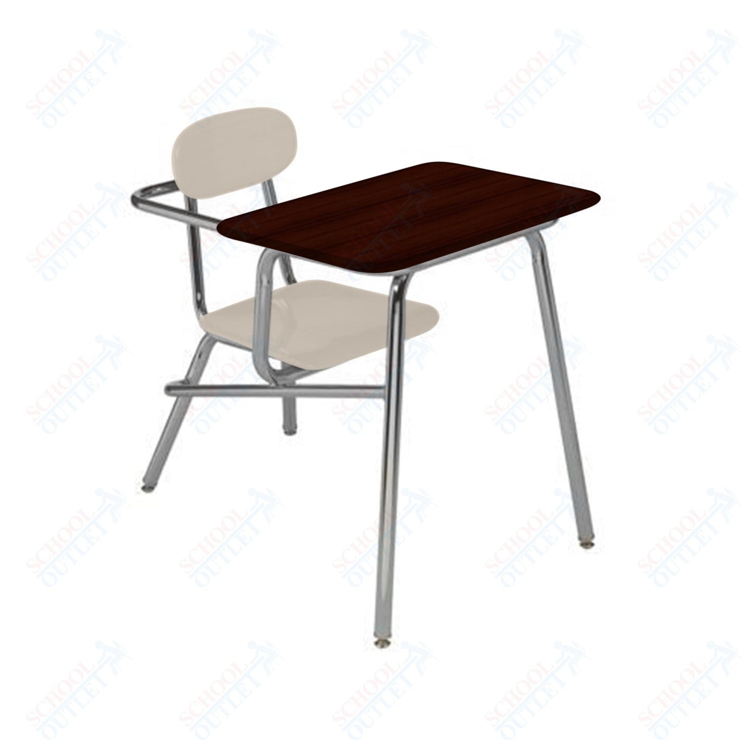 USA Capitol Legacy Combination Chair Desk, 15.5" Height, Hard Plastic Top (905) - SchoolOutlet