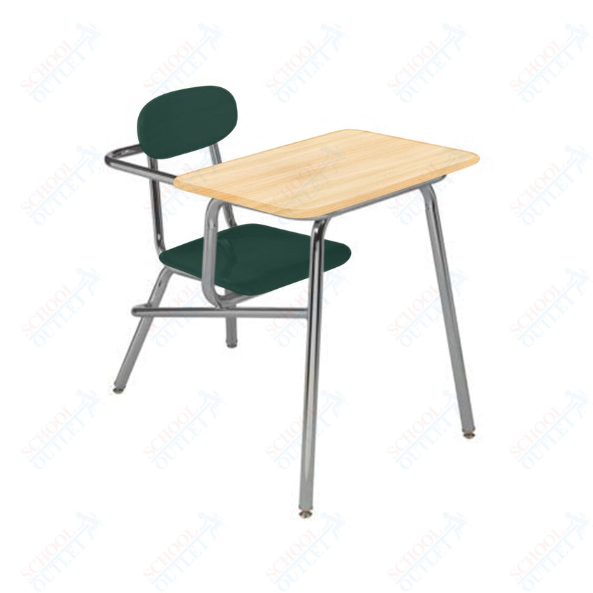 USA Capitol Legacy Combination Chair Desk, 15.5" Height, Hard Plastic Top (905) - SchoolOutlet