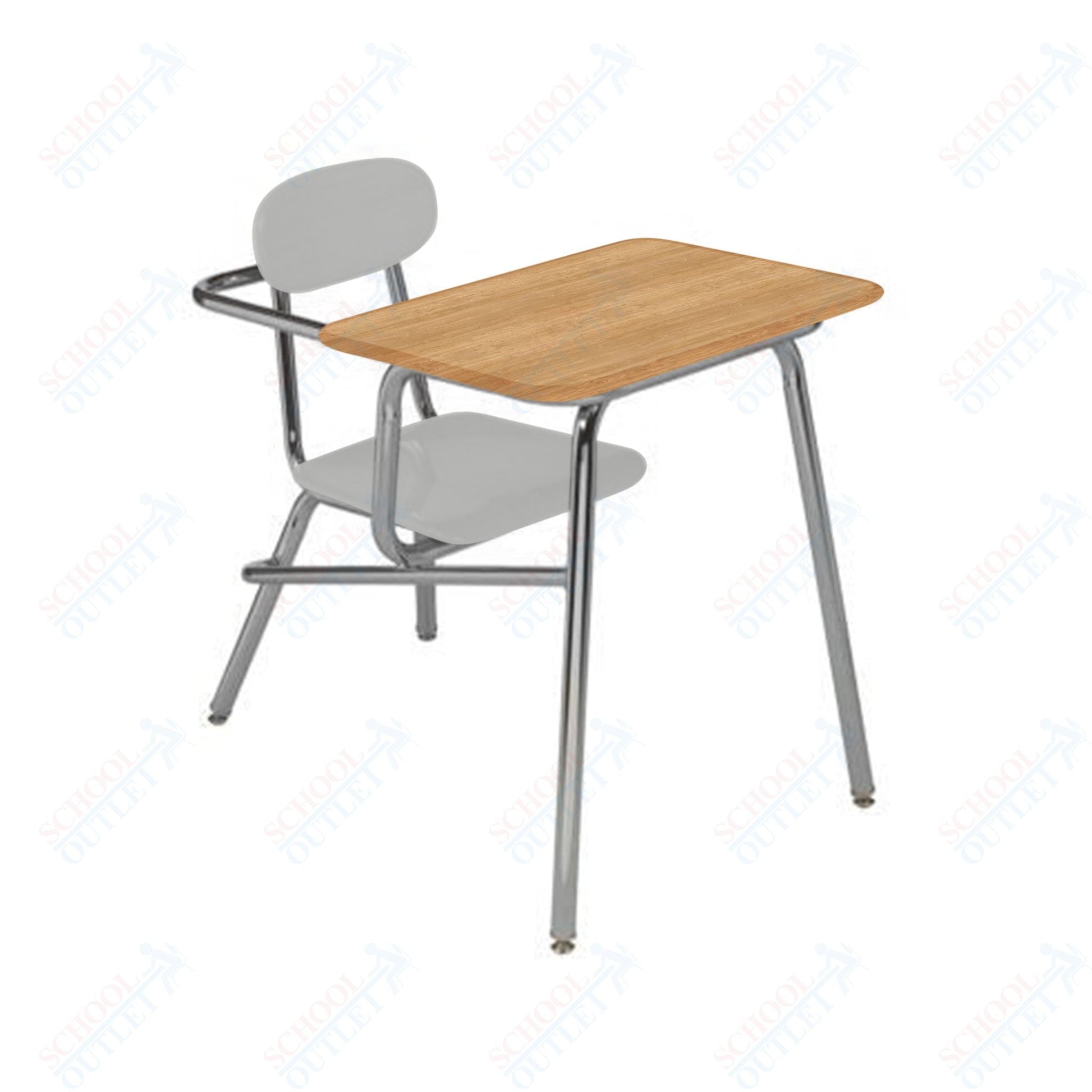 USA Capitol Legacy Combination Chair Desk, 15.5" Height, Hard Plastic Top (905) - SchoolOutlet