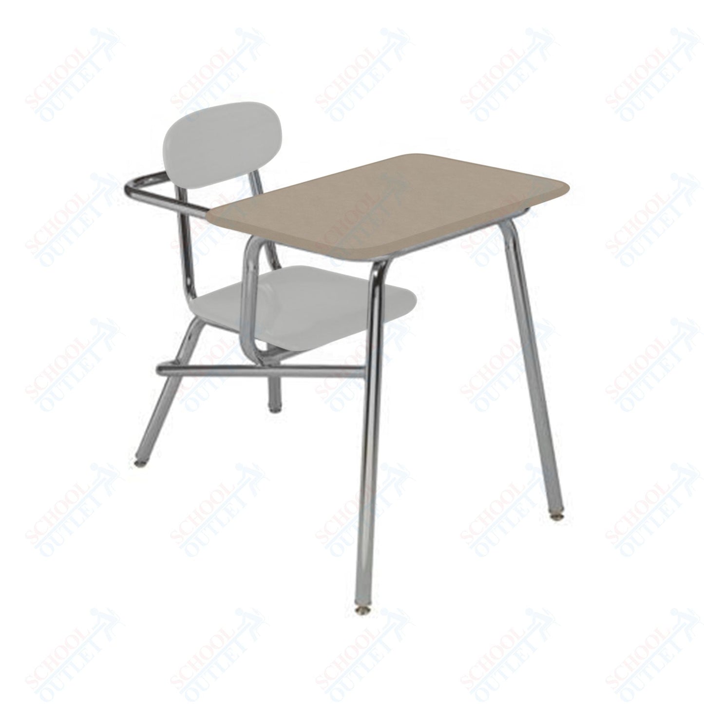 USA Capitol Legacy Combination Chair Desk, 15.5" Height, Hard Plastic Top (905) - SchoolOutlet