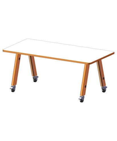 USA Capitol Hydra Makerspace Table with Laminate Top, Spray Edge 36"W x 60"L x 36"H (MAKR3660 - 36) - SchoolOutlet