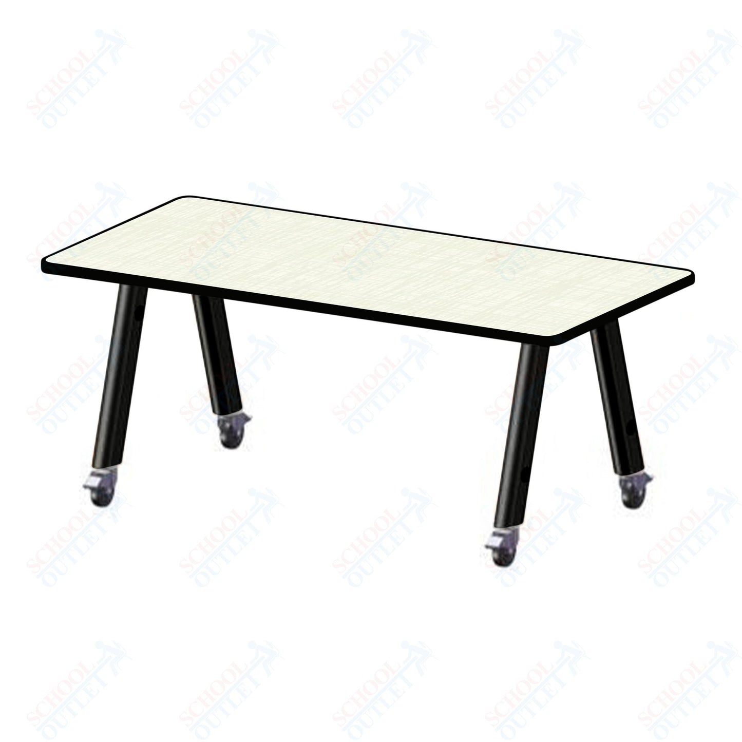 USA Capitol Hydra Makerspace Table with Laminate Top, Spray Edge 42"W x 54"L x 36"H (MAKR4254 - 36) - SchoolOutlet