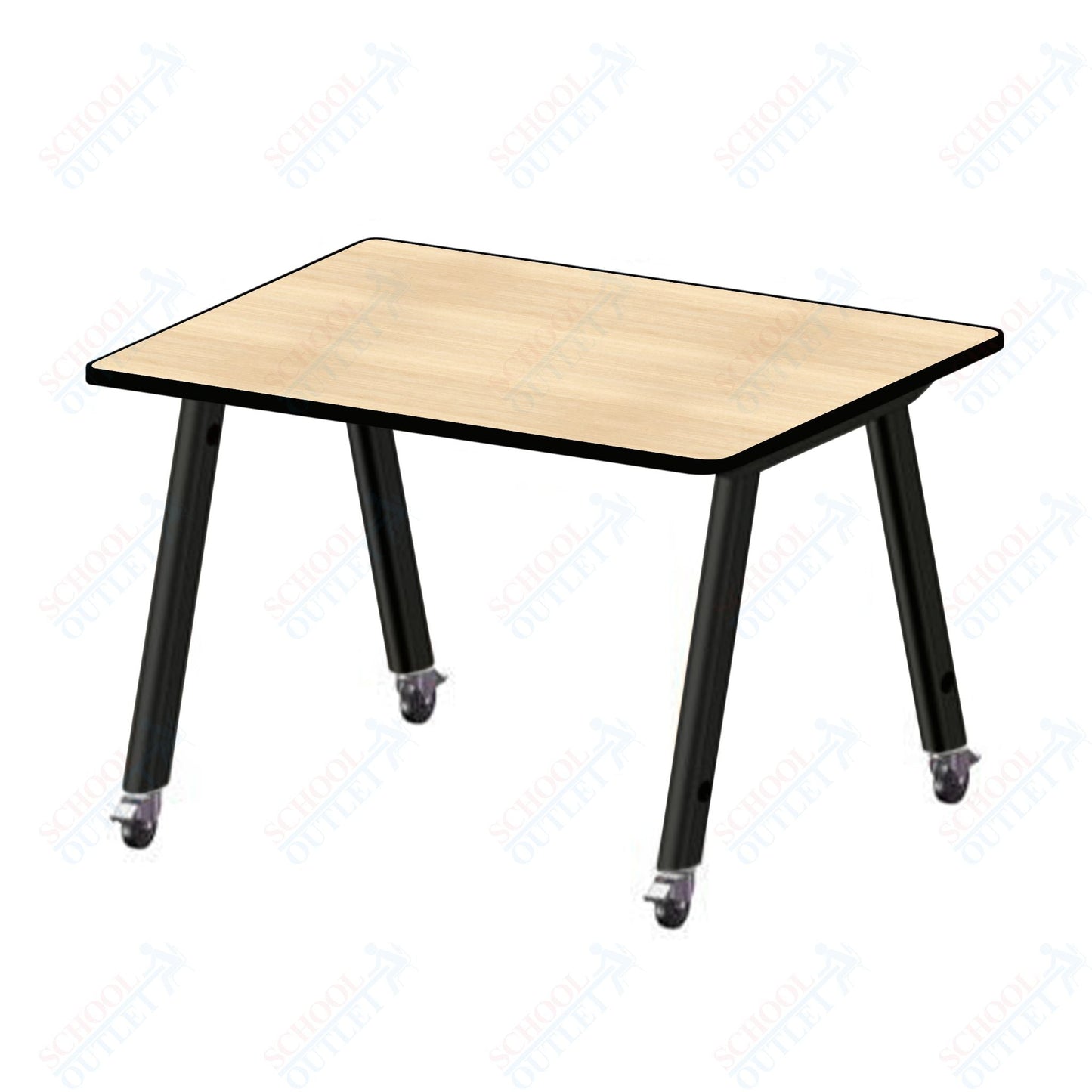 USA Capitol Hydra Makerspace Table with Laminate Top, Spray Edge 42"W x 60"L x 29"H (MAKR4260 - 29) - SchoolOutlet