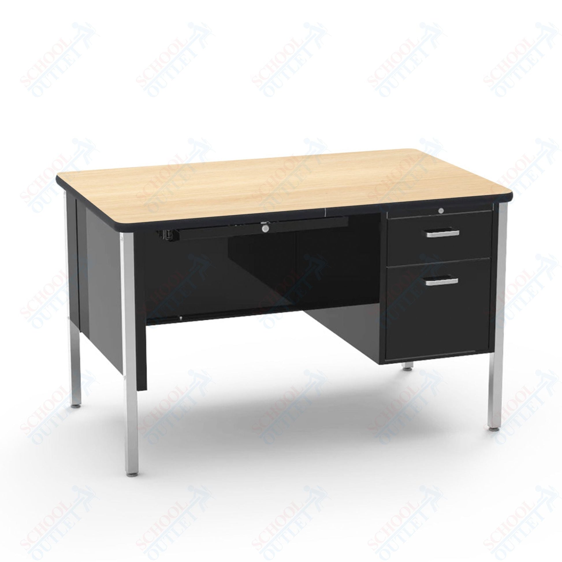 Virco 543 Teachers Desk with Drawers, High Quality 30 x 48 Laminate Top, Commercial Grade for School Classrooms - SchoolOutlet