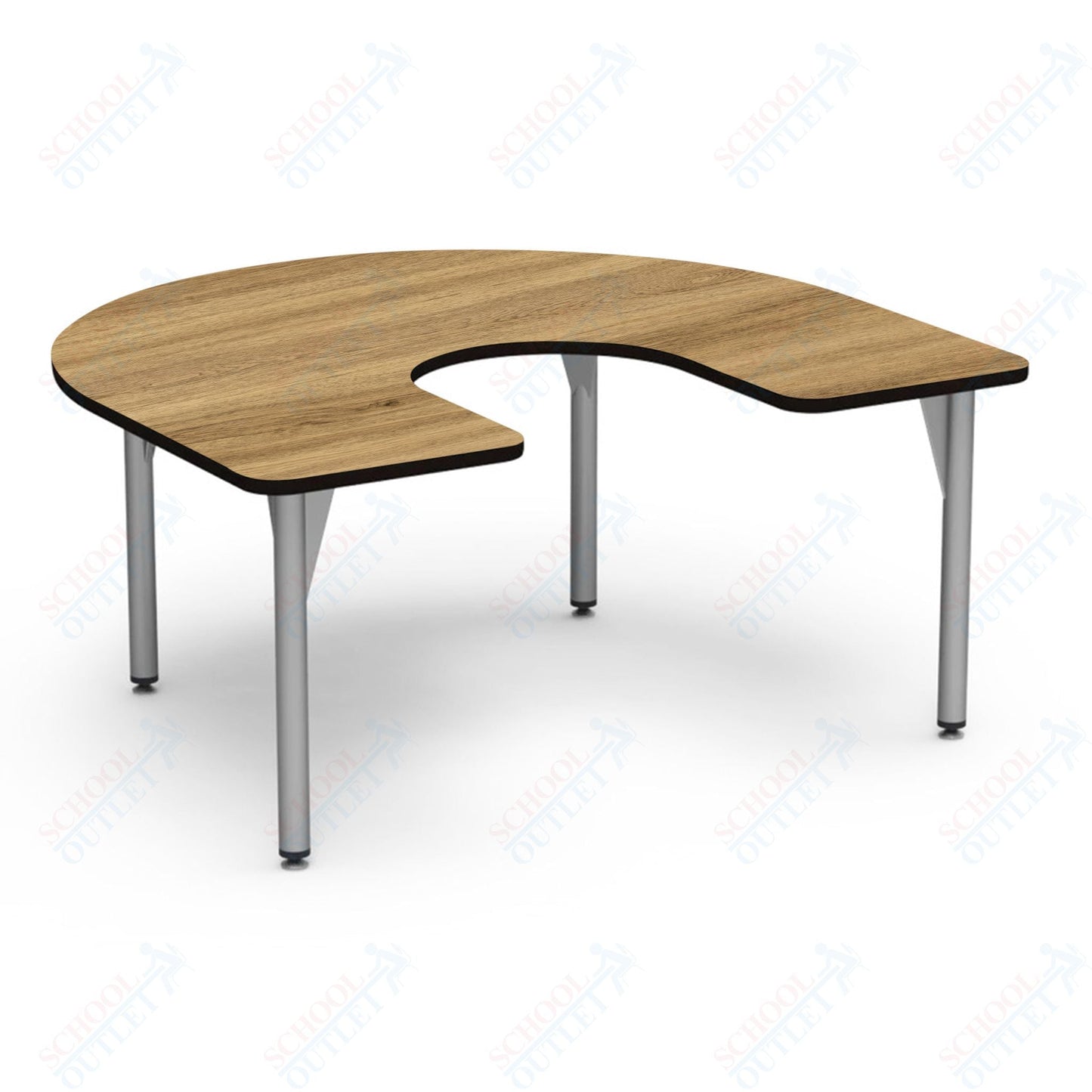 Virco 50HORSE6030 - 5000 Series Activity Table, 60" x 66" Horseshoe Top and 30" Height - SchoolOutlet