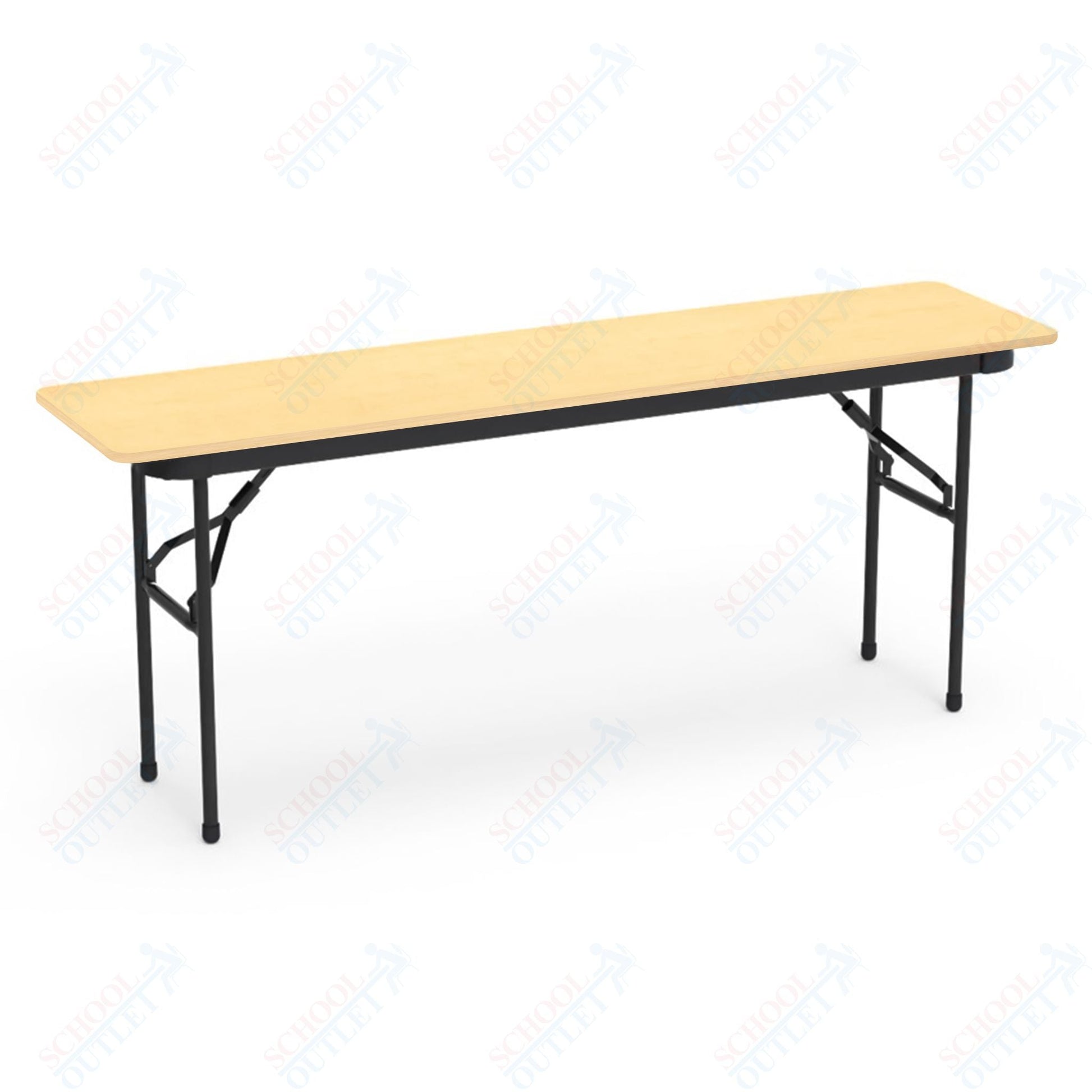 Virco 601872 - 6000 series 3/4" thick particle board folding table 18"W x 72"L - SchoolOutlet