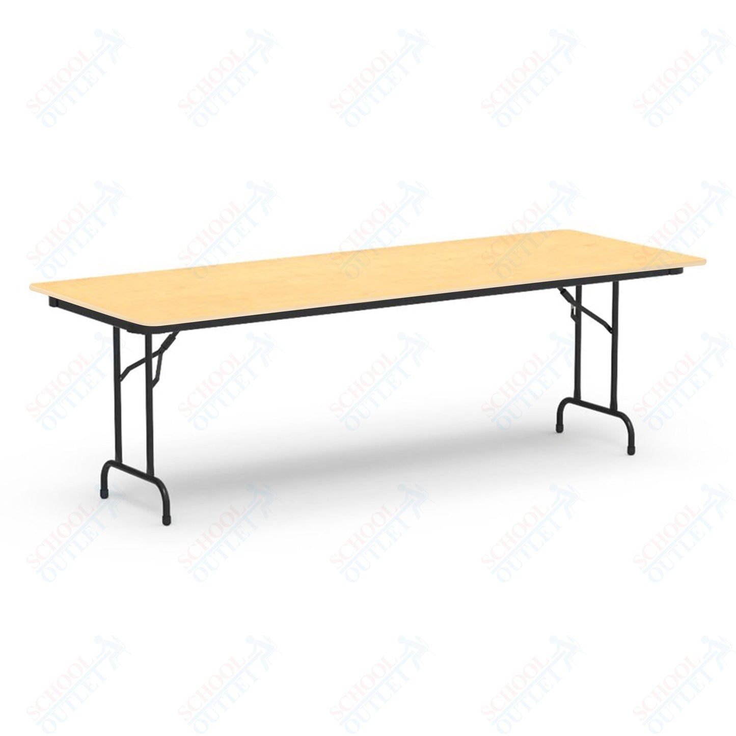 Virco 603096 - 6000 series 3/4" thick particle board folding table 30" x 96" - SchoolOutlet