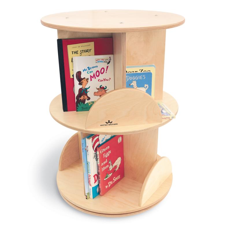Whitney Brothers Two Level Book Carousel(Whitney Brothers WHT - WB0502R) - SchoolOutlet